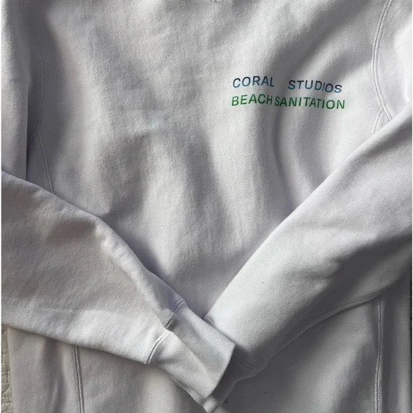 Urban Outfitters Tops Coral Studios Beach Sanitation Crewneck